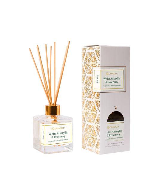 White Amaryllis and Rosemary Reed Diffuser