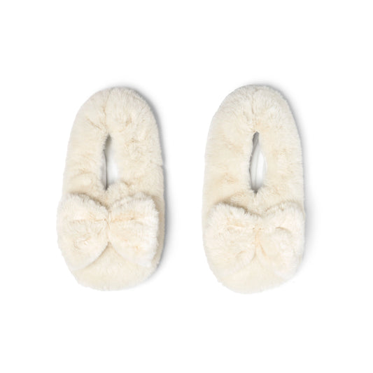 White Heated Slippers